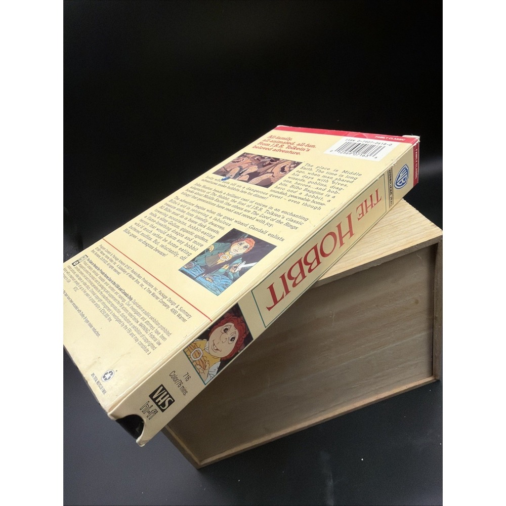 THE HOBBIT VHS, 1977, Animated, Rankin/Bass, JRR Tolkien 1991 Vintage ~ Vg Cond. - Picture 5 of 6